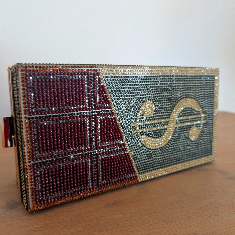 Money $ clutch bag